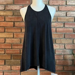 lululemon High Neck Racerback Tank in Black Size 4